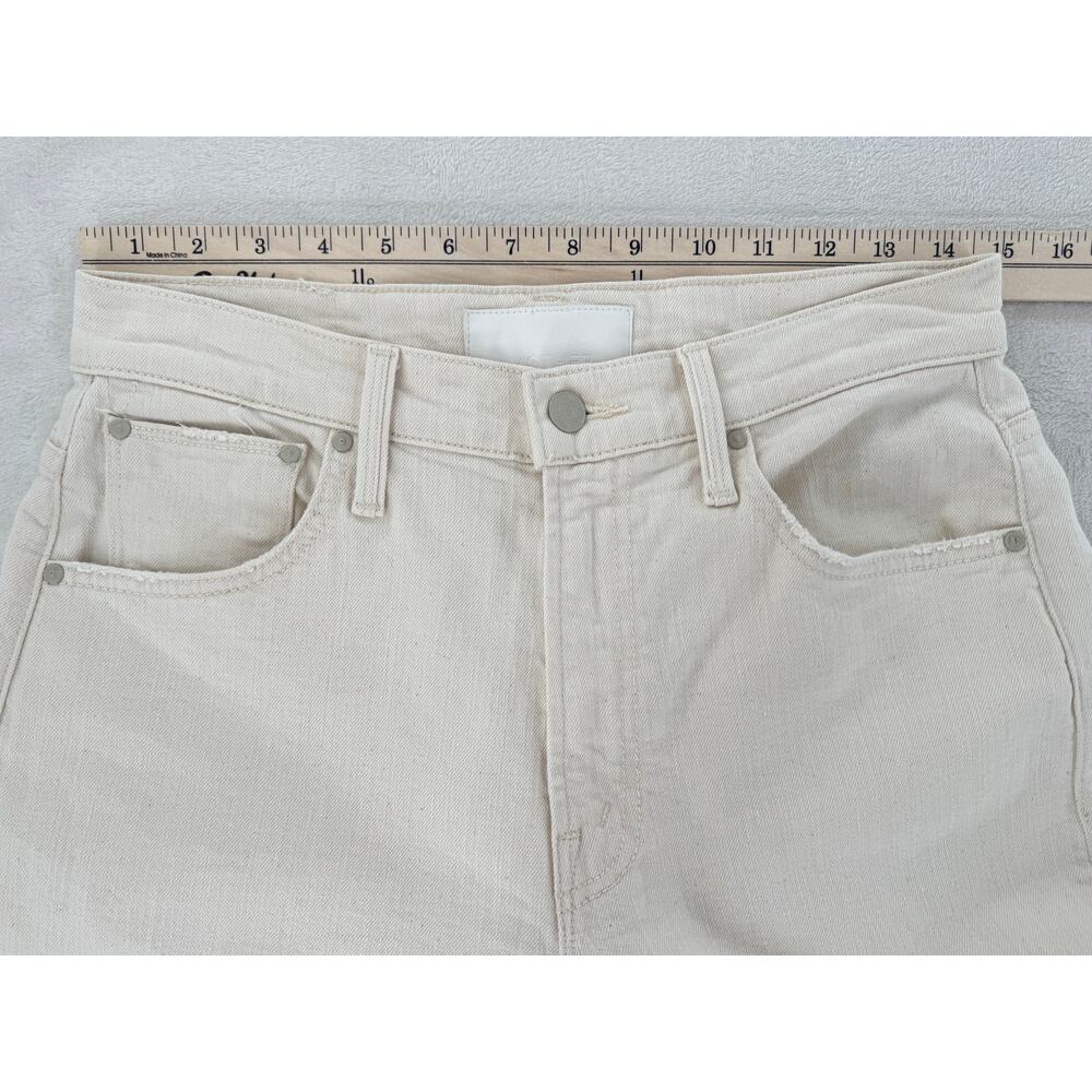 Mother Jeans The Dodger Ankle Denim White Act Natural Wide Leg 25 Run Big - Picture 6 of 12